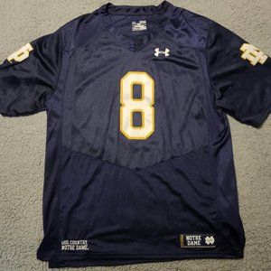 NWOT Notre Dame #8 Under Armour Football Jersey